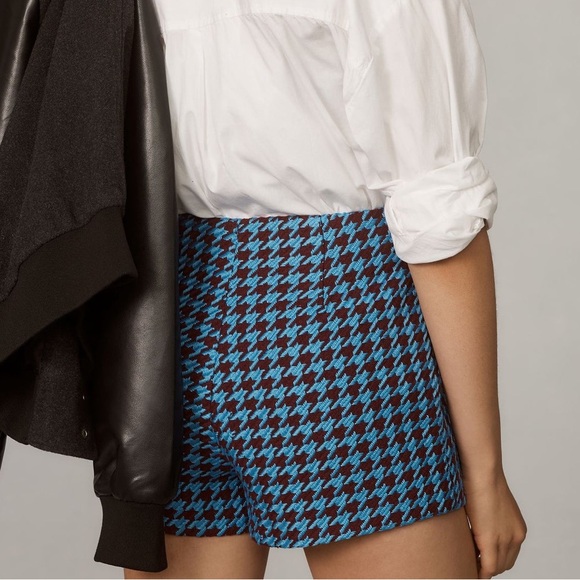 Avec Les Filles Blue and Burgundy Houndstooth Skort size 2 - Picture 9 of 9